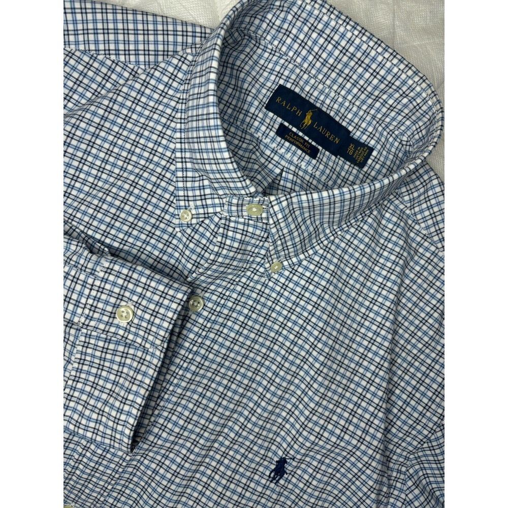 Ralph Lauren Shirt Mens XL Long Sleeve Button Down Classic Fit Performance Shirt